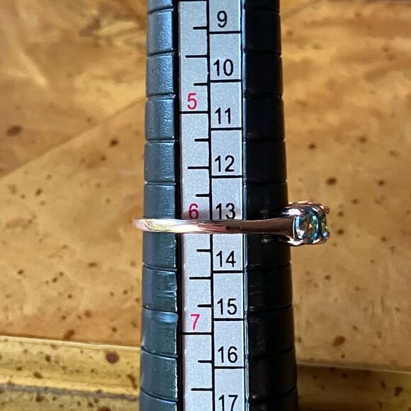 Genuine Blue Mystic Topaz Sterling Silver Ring Size 6 - Picture 7 of 8